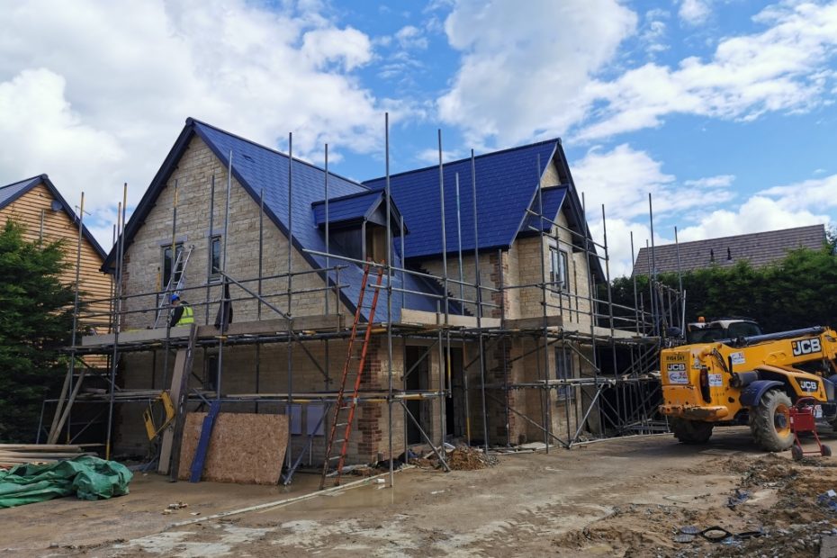 Exterior of one of the plots at Oxford Road, Kingston Bagpuize, Oxfordshire