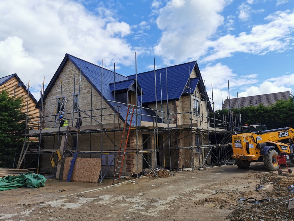 Exterior of one of the plots at Oxford Road, Kingston Bagpuize, Oxfordshire