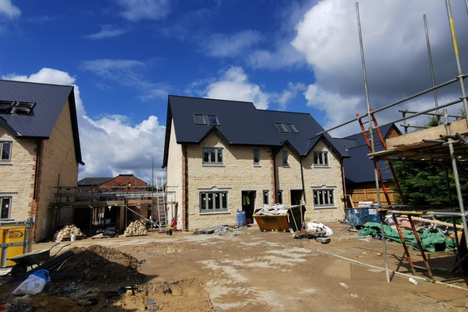 Exterior of one of the plots at Oxford Road, Kingston Bagpuize, Oxfordshire