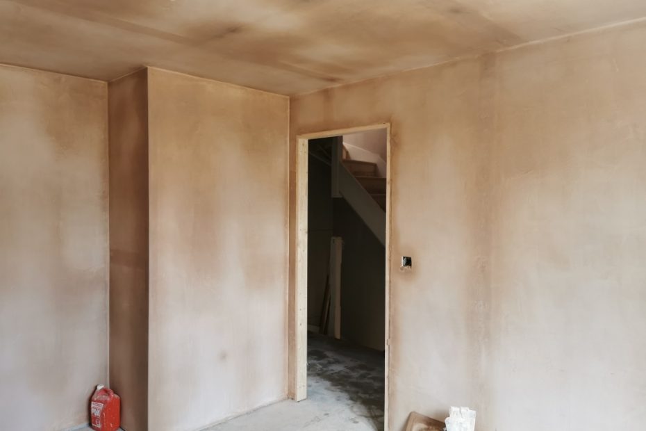 Image showing plastering at Oxford Road, Kingston Bagpuize