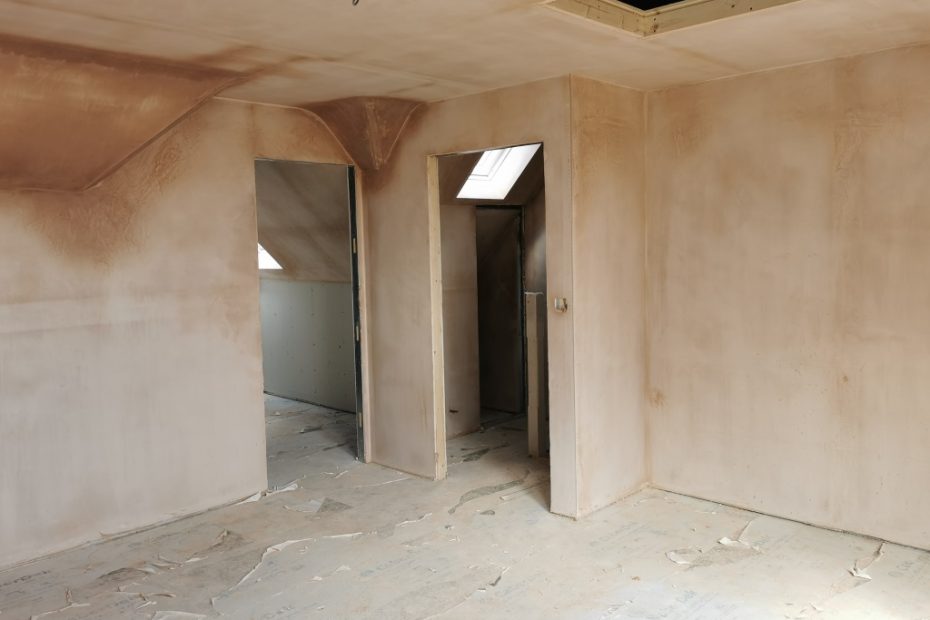 Image showing plastering at Oxford Road, Kingston Bagpuize